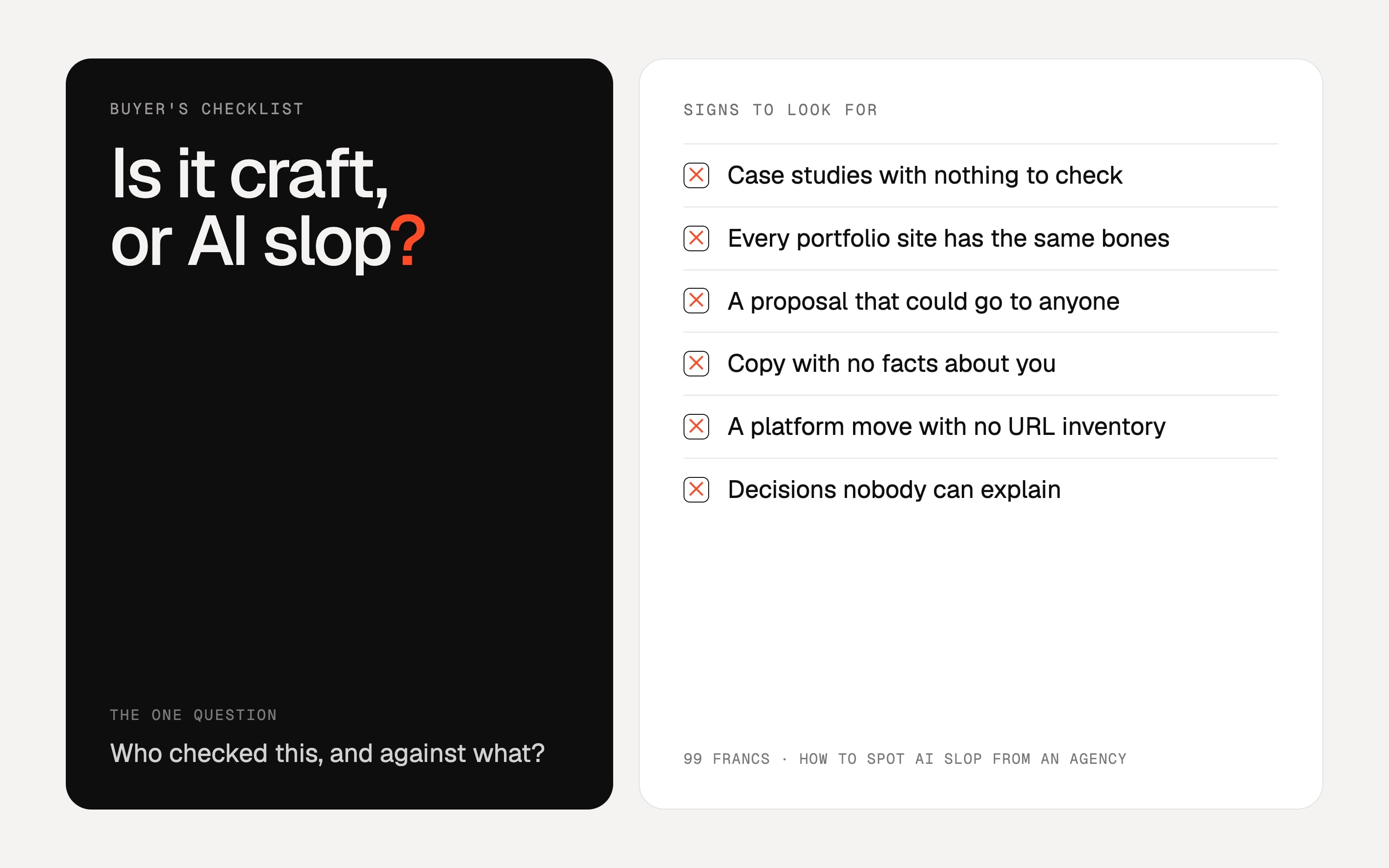 How to Tell If Your Agency Is Handing You AI Slop: A Buyer's Checklist article cover
