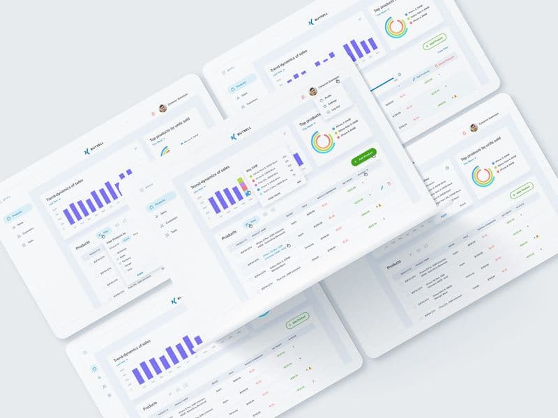 BuySell marketplace admin UI detail